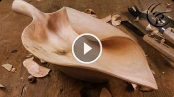 Woodcarving Fruit Bowl ►► Timelapse