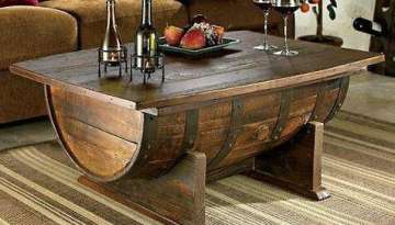 How to Build a Whiskey Barrel Coffee Table