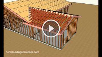 How To Attach Home Addition Roof Framing To Existing Sloping Roof