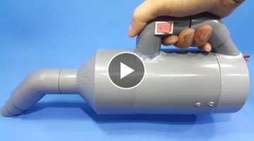 How to Make a Powerful Vacuum Cleaner Using 775 Motor and PVC Pipe