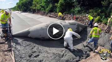 This excellent construction machine is very INCREDIBLE. Modern concrete paving machines technolog...