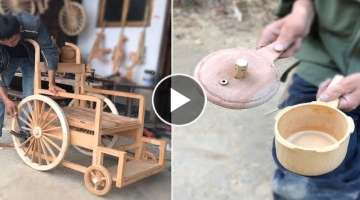 12 Creative craft-maker use bamboo & wood to make beautiful useful item