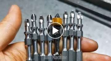How Drill Bits are Made in Factories - Dangerous mechanical Mechanic Factory With Skillful Machin...