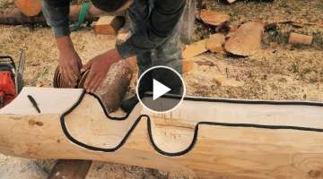 Building Off Grid Log Cabin - Ep 14 / Fully Scribed Log