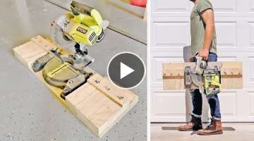 DIY Portable Miter Saw Stand / Station | Shop Projects