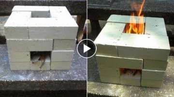 How To Make a Brick Rocket Stove for $7.00 