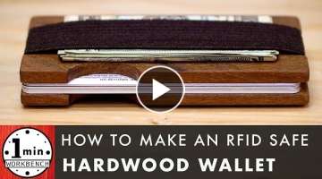 Wooden RFID Blocking Slim Wallet