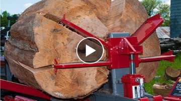 EXTREME Fastest Firewood Processing Machines, Largest Wood Cutting Chainsaw Machine