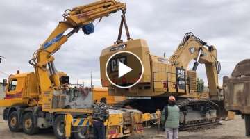 Disassembly And Transporting By Side The Huge Cat 6015B - Sotiriadis Brothers