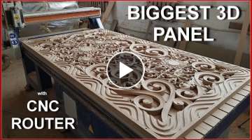 Biggest 3d panel with CNC router
