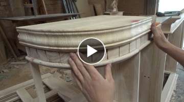 Amazing Woodworking Projects // Techniques to Create Lines For Curved Wood