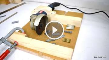 How to Make an Angle Grinder Holder with Miter Gauge