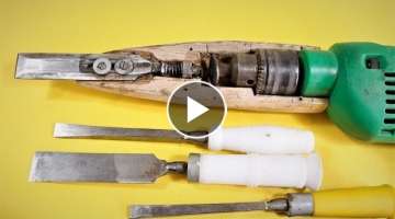 How to Make a Simple Electric Power Chisel at Home . | DIY |
