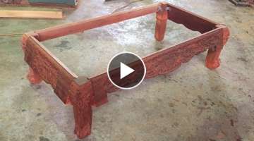 Amazing Woodworking Projects Of The Carpenter | How To Build A Frame Table Asian Style