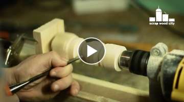 How to convert a drill press stand into a homemade lathe