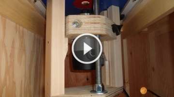 Home-made router lift