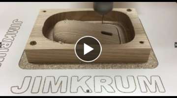 How to make a wooden mouse on homemade cnc router
