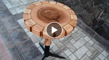 Ash tree swivel stool