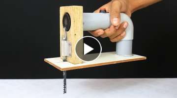 How to make Powerful Jigsaw Machine from DC Motor