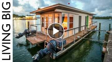 Life On The Water In A Tiny House Boat