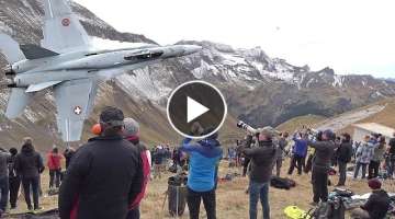 AXALP 2021 The Greatest AvGeek Show on Earth!! Spectacular Swiss AirForce Live Firing!!