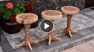 Three swivel stools