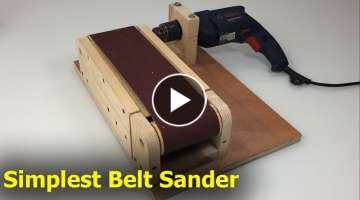 Amazing Building Simplest Belt Sander Machine - Ingenious And Smart Techniques Woodworking DIY