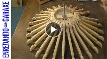 How to make a LAMP from wooden hangers