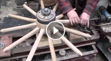 Wooden wheel making .wheelwrights.