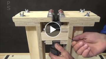 End Face Grooving. Homemade Router jig. Woodworking