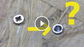 Home hack - DIY - How to remove the broken screw