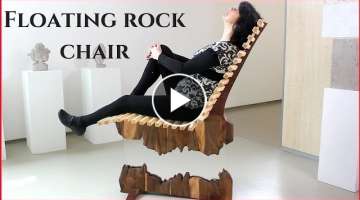 Making Floating Launge Chair // Split Rock Effect With LED lights