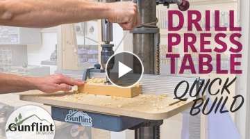 Simple Drill Press Table & Fence - Quick Build