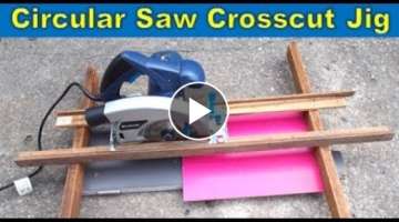 Simple Circular Saw Crosscut Jig | Cut Straight With Circular Saw