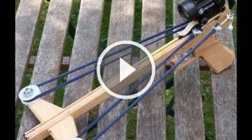 Building and Shooting the Slingshot Crossbow Pistol 3