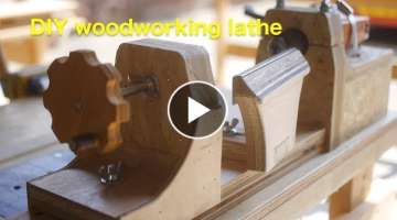 Make a woodworking lathe machine