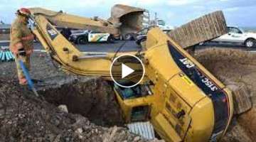 Top Extremely Dangerous Excavator Fails & Heavy Equipment | Excavator In The Stuck Mud