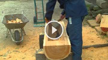 Manufacture of wooden troughs