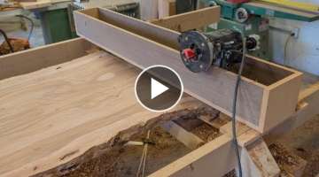 Woodworking, How To Flatten A Live Edge Slab