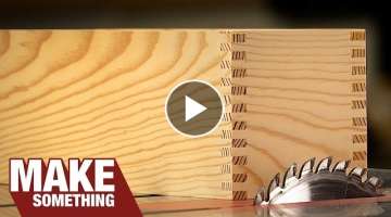 How to Make a Box Joint Jig. Quick Simple and No Dado Needed.