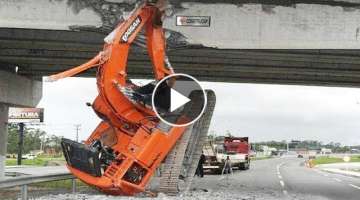 20 World's Dangerous Idiots Excavator Operator Skill - Fastest Climbing Excavator Machines Drivin...