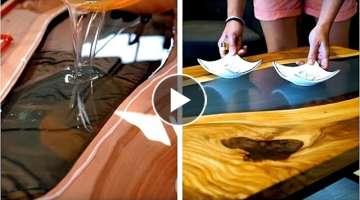 4 EPIC WOOD PROJECTS CREATED WITH EPOXY RESIN