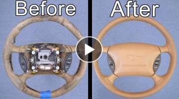 How To Restore Your Car's Steering Wheel (Looks Brand New!)