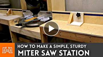 Miter Saw Station // Woodworking How To