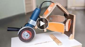 How to Make an Angle Grinder Sliding Saw at Home