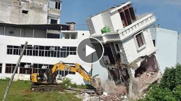 Dangerous Collapse Construction Compilation, Fastest Building Demolition Skills
