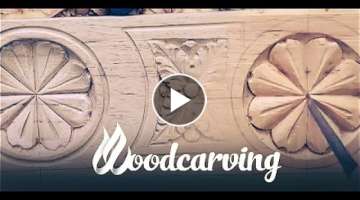Woodcarving Baroque Flower Ornament ►► Timelapse