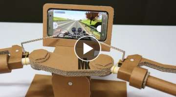 How To Make Gaming Steering(Motorcycle Joystick) Amazing Cardboard DIY