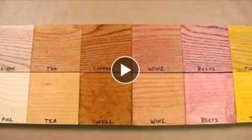 5 Weird Wood Staining Techniques. Natural Wood Coloring Hacks That Really Work.