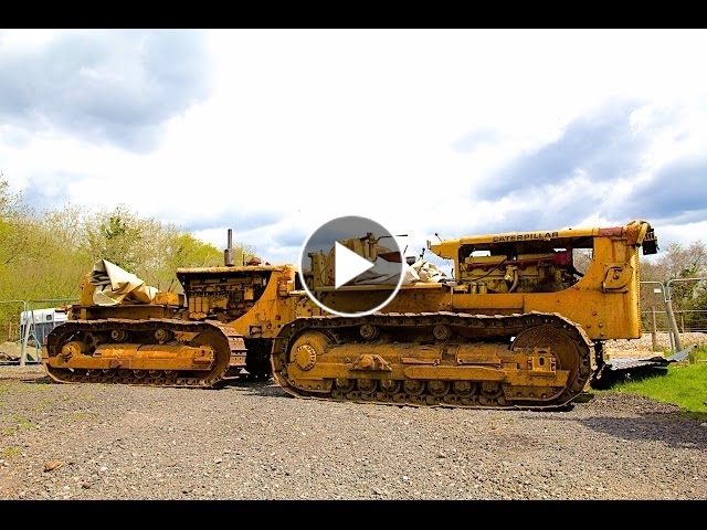 Tow Starting Caterpillar D8 Bulldozer